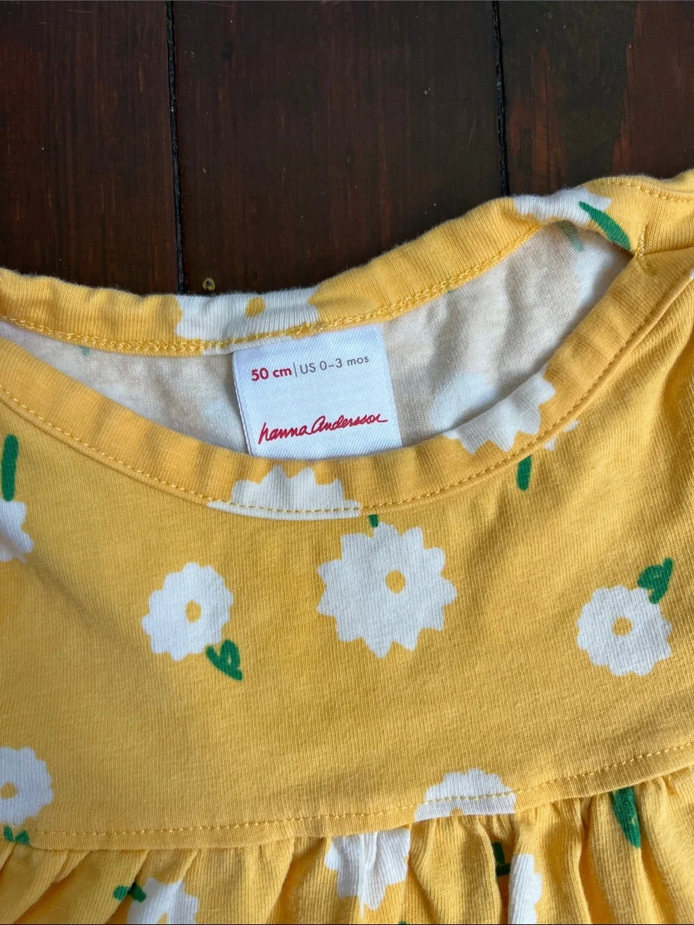 Hanna Andersson Yellow Floral Baby Dress & Ruffle Bloomers